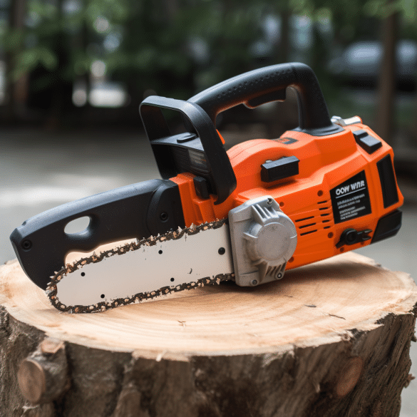 safety is enhanced with the use of electric chainsaws