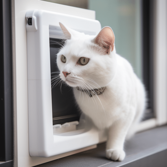 secure your home with a microchip cat flap