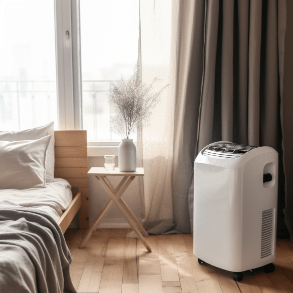stay cool on the go with this portable air conditioner