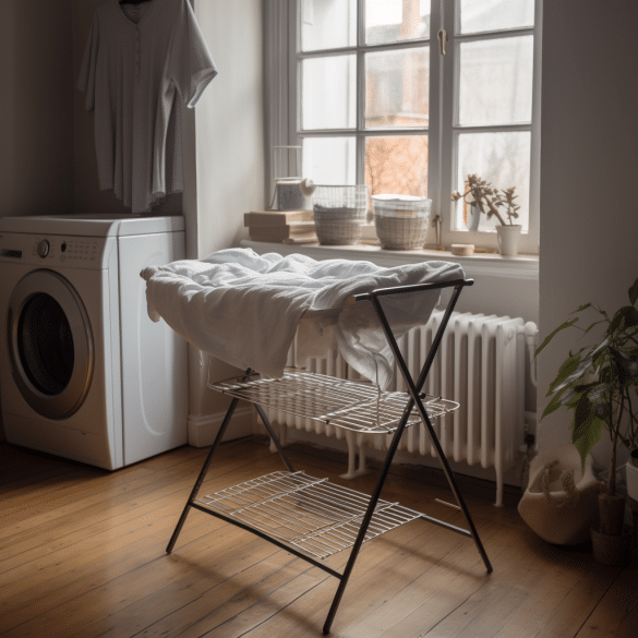 stay warm and dry with heated clothes airers