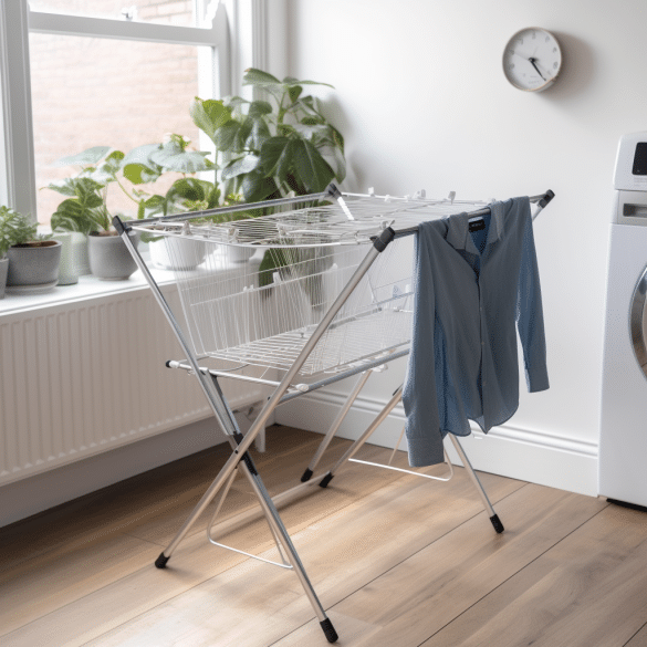 warm air from heated airers helps eliminate dampness