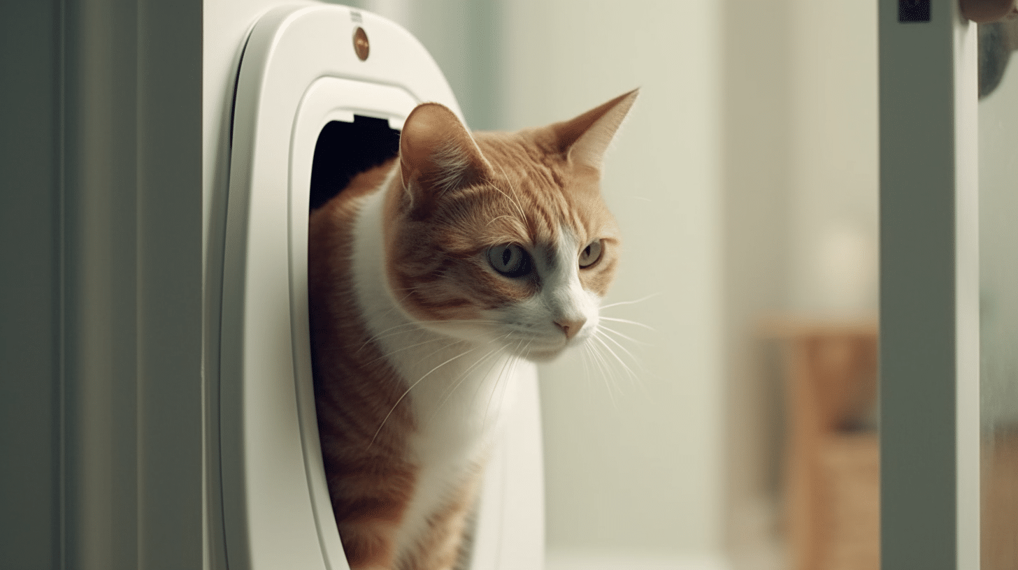 why is my microchip cat flap flashing red